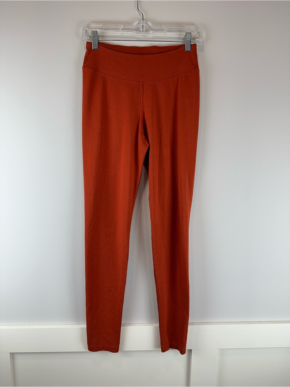 Peruvian Connection Orange Pima Cotton Connection Spa Lounge Leggings Medium